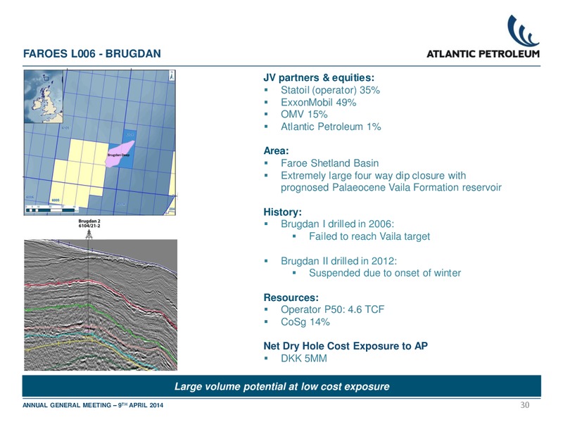 Annual General Meeting – Atlantic Petroleum – slide 29