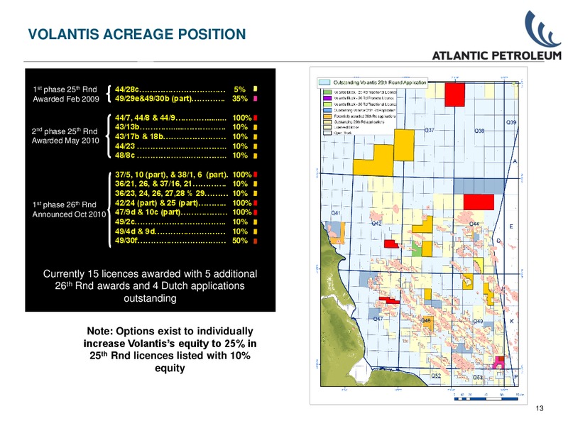 Q1 2011 – Atlantic Petroleum – slide 12