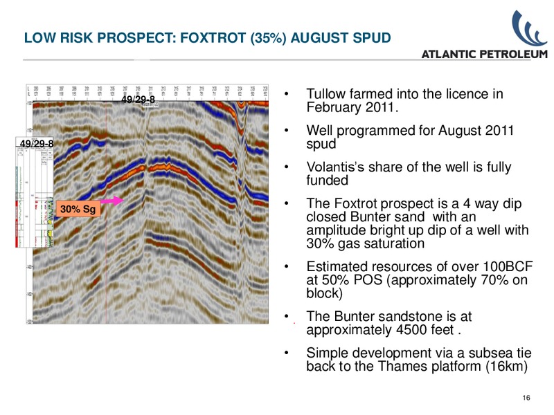 Q1 2011 – Atlantic Petroleum – slide 15