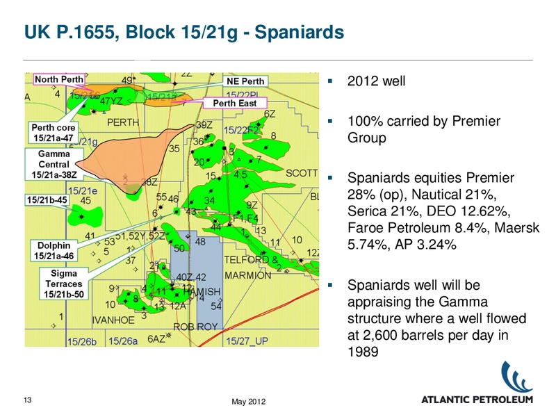Q1 2012 RESULTS – Atlantic Petroleum – slide 12