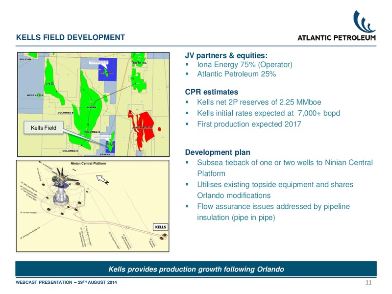 1H 2014 RESULTS – Atlantic Petroleum – slide 10