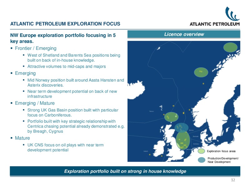 PARETO CONFERENCE – Atlantic Petroleum – slide 11
