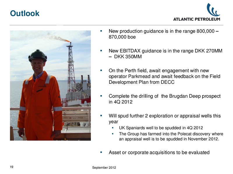 INVESTOR PRESENTATION – Atlantic Petroleum – slide 18