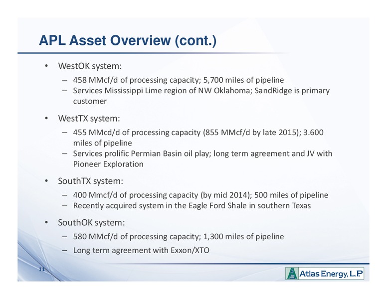 Enercom London Oil Gas Conference – Atlas Energy, L.P – slide 10