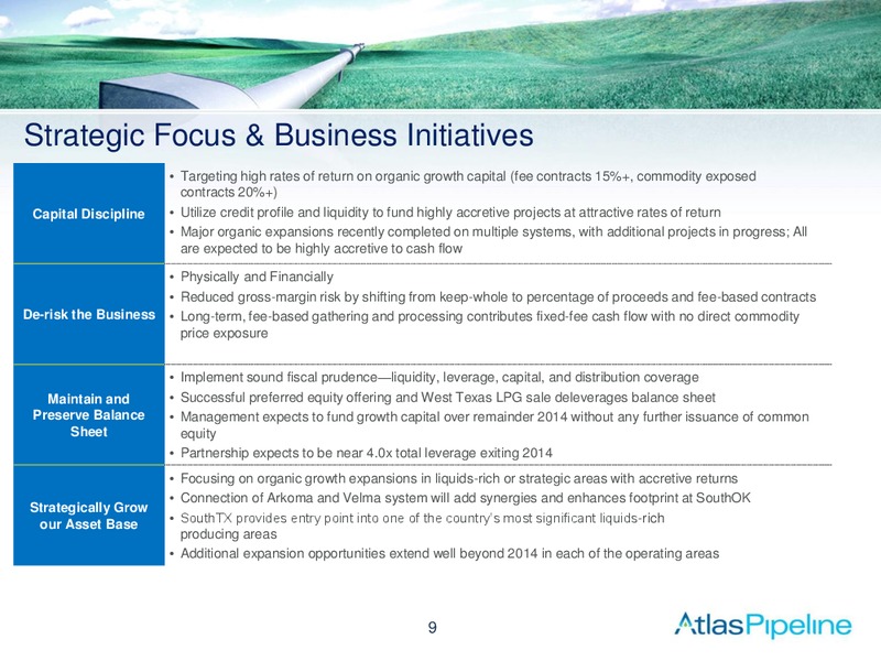 BOA LEVERAGED FINANCE CONFERENCE – Atlas Pipeline Partners Lp – slide 8