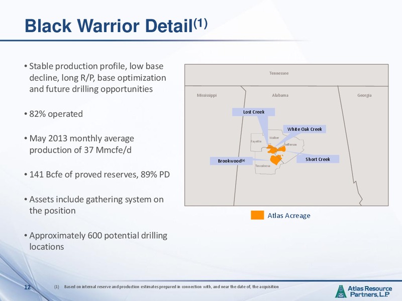 CITI MLP CONFERENCE – Atlas Resources Llc – slide 11