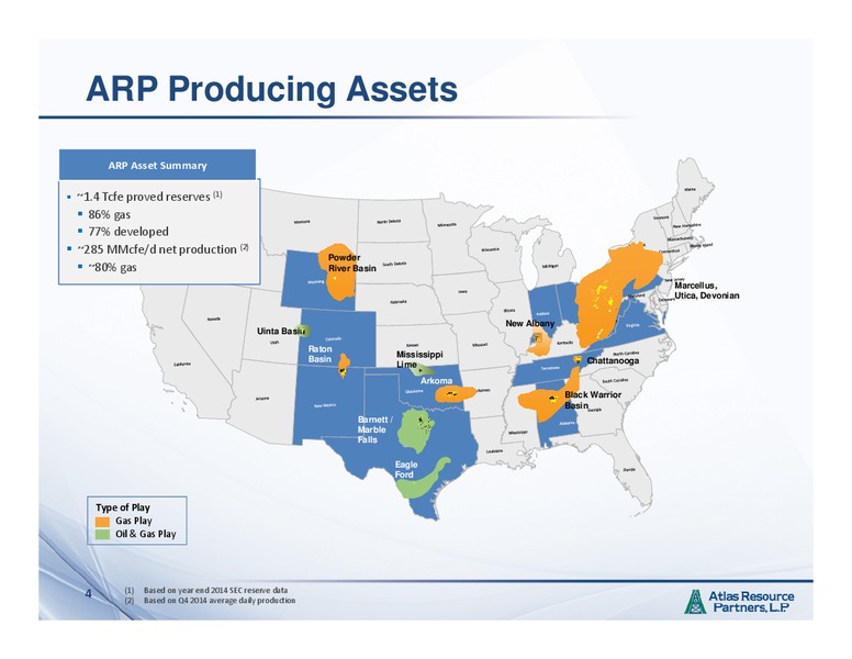 MARCH 2015 INVESTOR PRESENTATION – Atlas Resource Partners, L.P. – slide 3