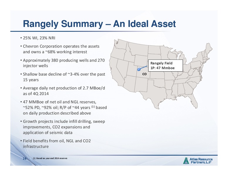 MARCH 2015 INVESTOR PRESENTATION – Atlas Resource Partners, L.P. – slide 15
