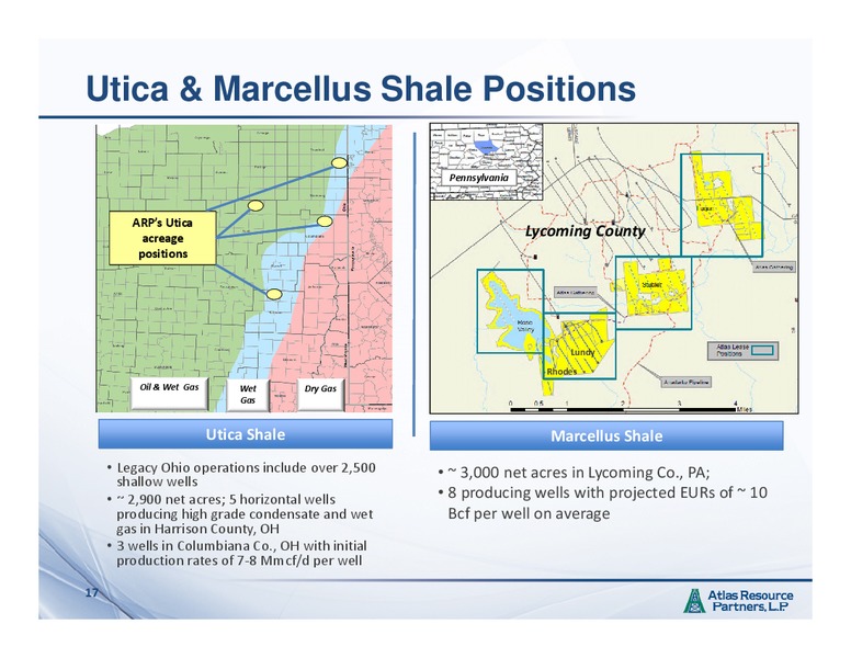 MARCH 2015 INVESTOR PRESENTATION – Atlas Resource Partners, L.P. – slide 16