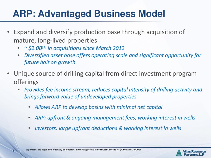 2014 NAPTP Annual Investor Conference – Atlas Resource Partners, L.P. – slide 4