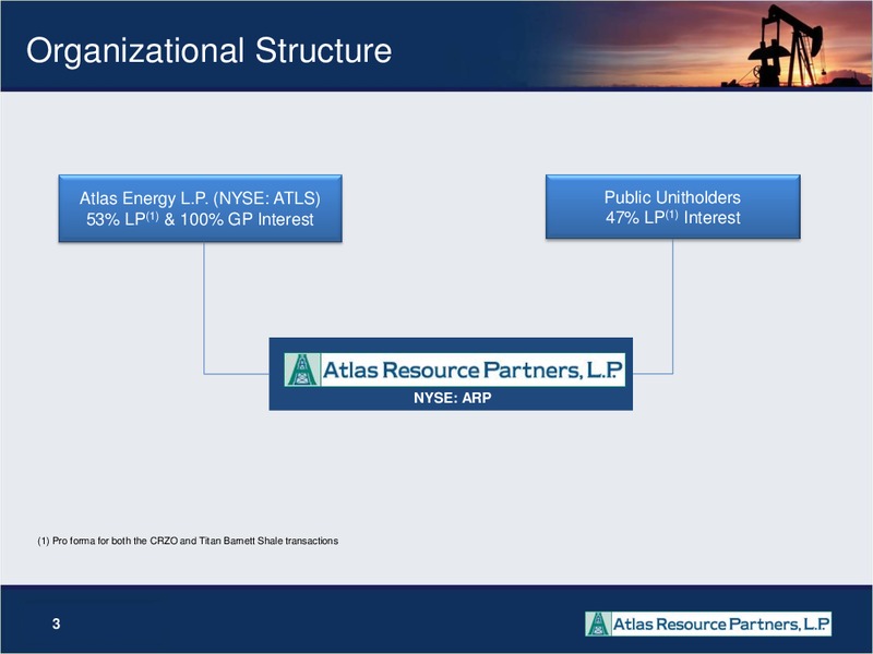 2012 NAPTP MLP INVESTOR CONFERENCE – Atlas Resource Partners, L.P. – slide 2