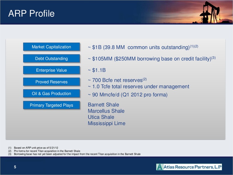 2012 NAPTP MLP INVESTOR CONFERENCE – Atlas Resource Partners, L.P. – slide 4