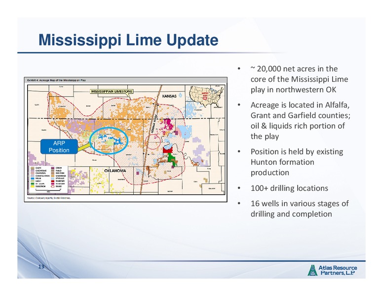 MAY 2013 INVESTOR PRESENTATION – Atlas Resource Partners, L.P. – slide 12