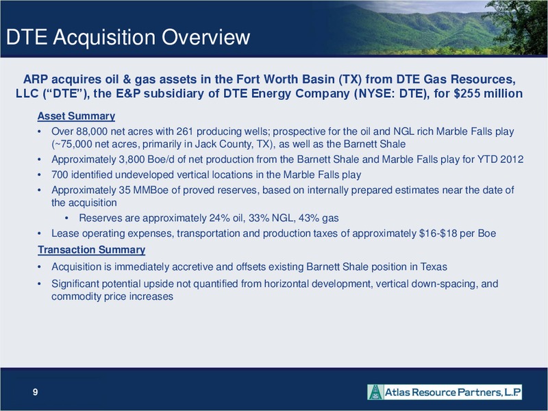 WELLS FARGO PIPELINE MLP AND ENERGY SYMPOSIUM – Atlas Resource Partners, L.P. – slide 8