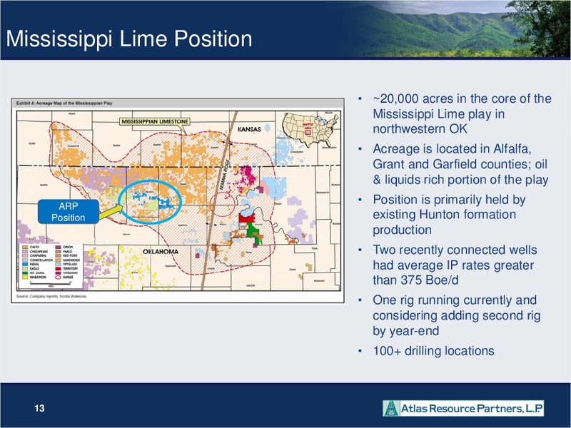WELLS FARGO PIPELINE MLP AND ENERGY SYMPOSIUM – Atlas Resource Partners, L.P. – slide 12