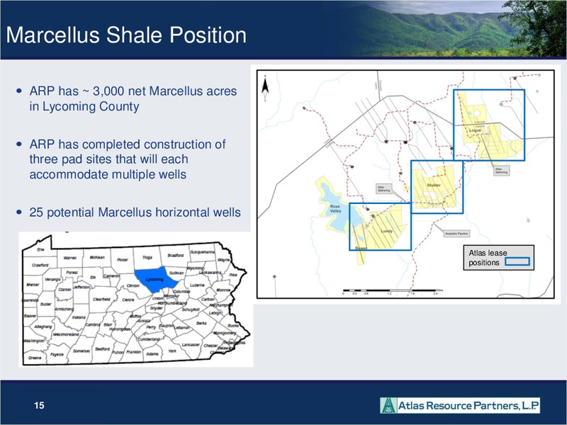 WELLS FARGO PIPELINE MLP AND ENERGY SYMPOSIUM – Atlas Resource Partners, L.P. – slide 14