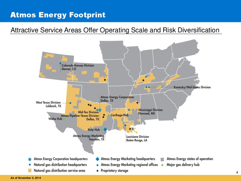 INVESTOR PRESENTATION – Atmos Energy – slide 4