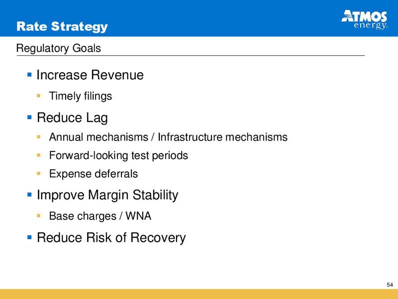 INVESTOR PRESENTATION – Atmos Energy – slide 54
