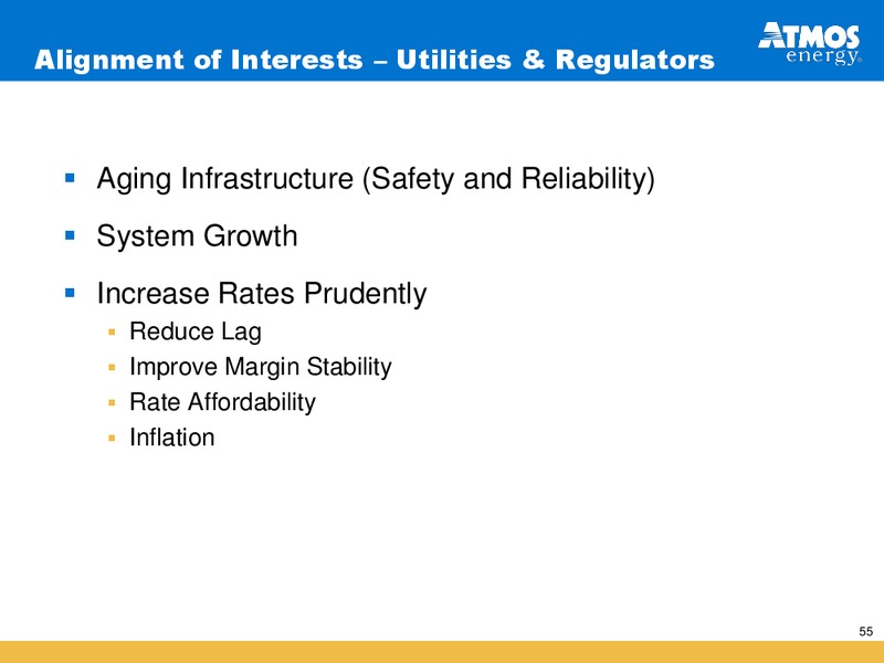 INVESTOR PRESENTATION – Atmos Energy – slide 55