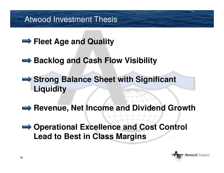 INVESTOR PRESENTATION – Atwood Oceanics Inc – slide 17
