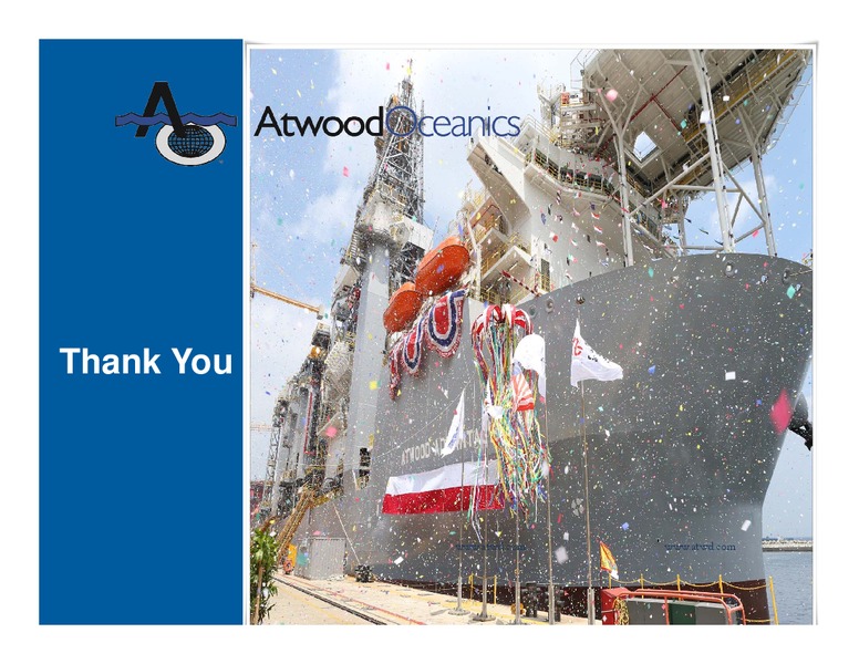 Credit Suisse 19th Annual Sumitt Energy Conference – Atwood Oceanics Inc – slide 19