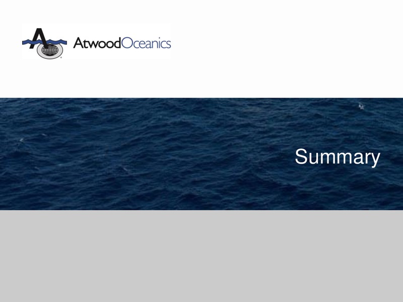 SCOTIA HOWARD WEIL 43RD ANNUAL ENERGY CONFERENCE – Atwood Oceanics Inc – slide 16