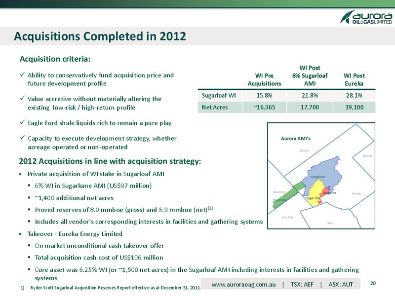 4Q 2012 & Full Year – Aurora Oil & Gas Ltd. – slide 17