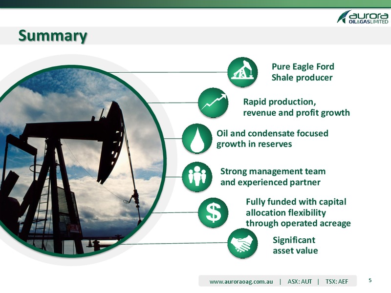 ENERCOM OIL AND GAS CONFERENCE – Aurora Oil & Gas Ltd. – slide 3