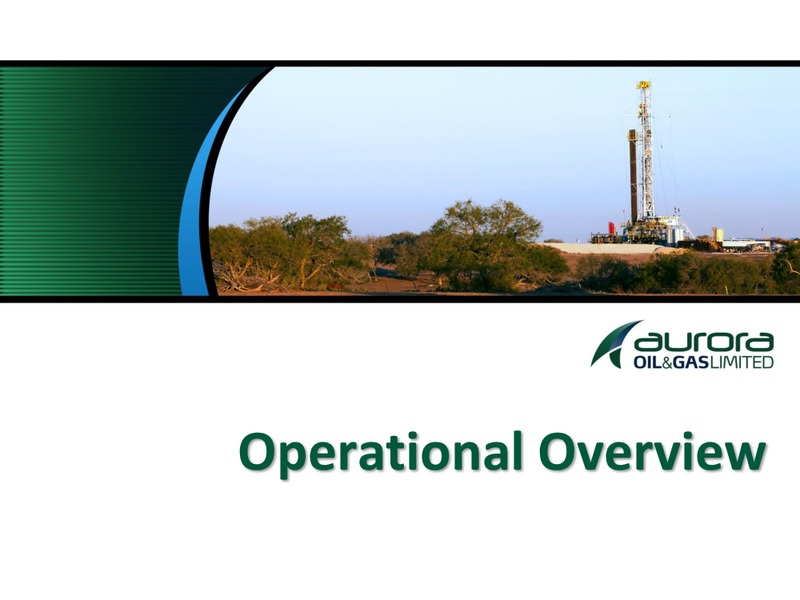 3RD QUARTER 2013 OPERATING AND FINANCIAL RESULTS – Aurora Oil & Gas Ltd. – slide 8
