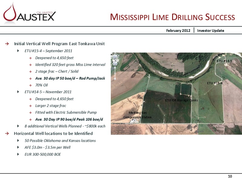 CORPORATE PRESENTATION – Austex Oil Limited – slide 9