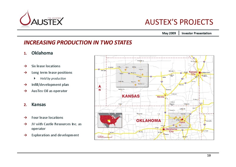 MAY 2009 INVESTOR PRESENTATION – Austex Oil Limited – slide 9