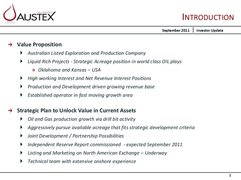 CORPORATE PRESENTATION – Austex Oil Limited – slide 2