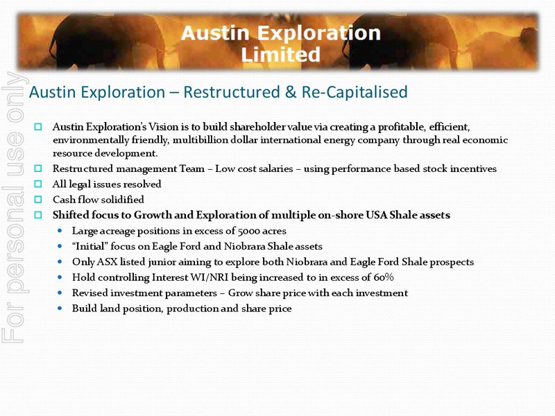 EAGLEFORD SHALE – Austin Exploration Limited – slide 2
