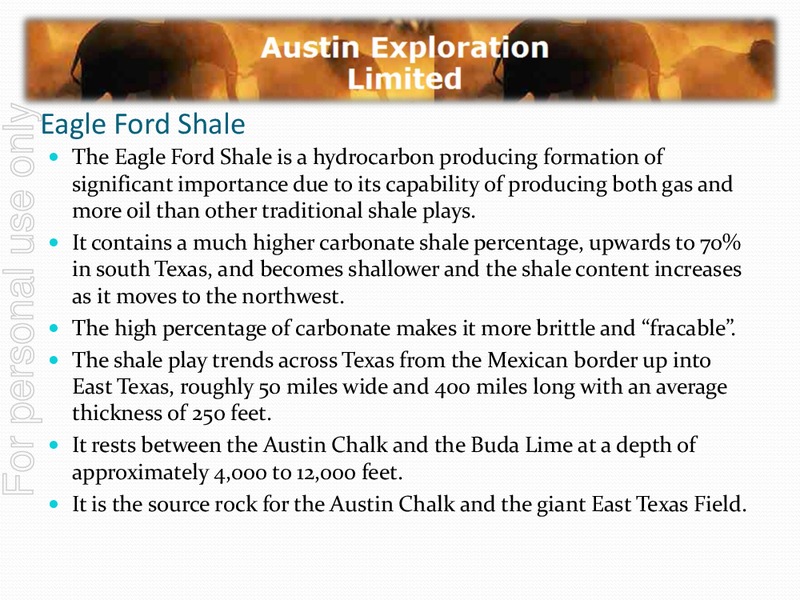 EAGLEFORD SHALE – Austin Exploration Limited – slide 7