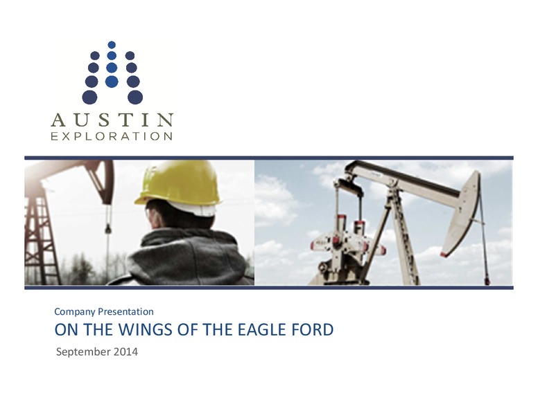 Company Presentation – Austin Exploration Limited – slide 1