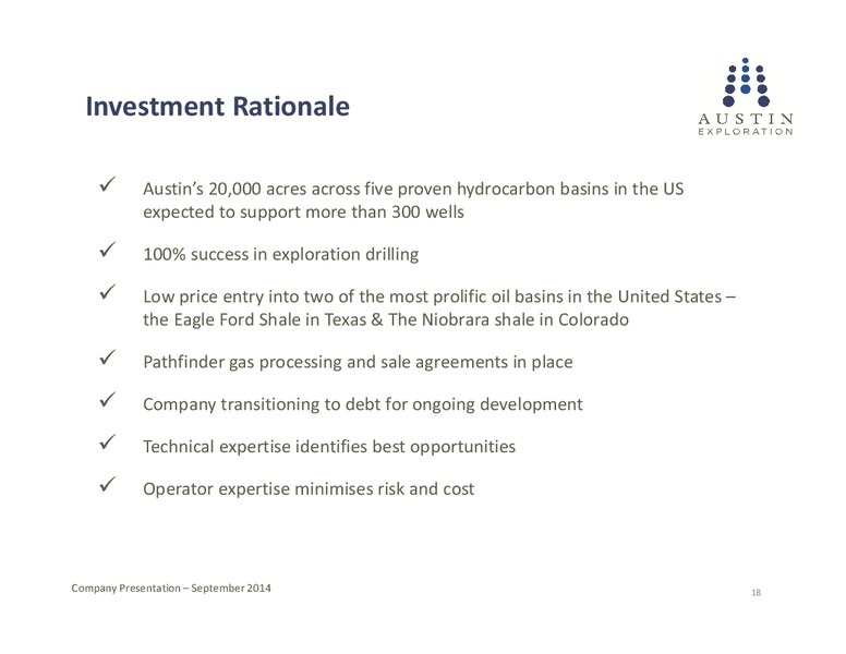 Company Presentation – Austin Exploration Limited – slide 17