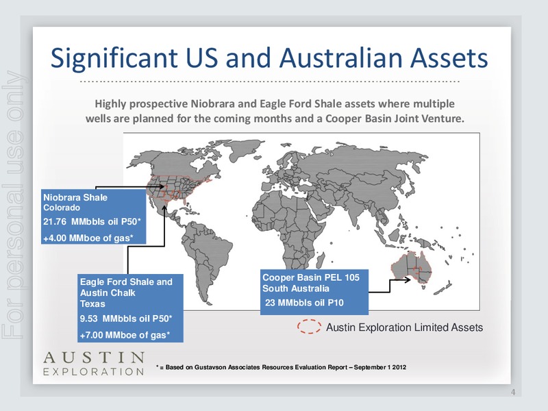 INVESTOR PRESENTATION – Austin Exploration Limited – slide 3