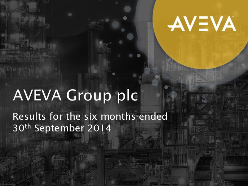 INVESTOR PRESENTATION – Aveva – slide 1