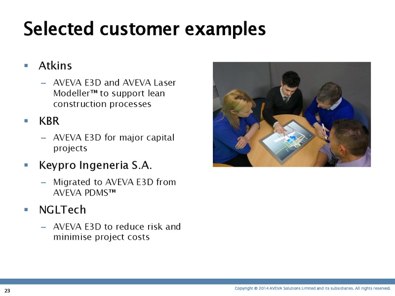 INVESTOR PRESENTATION – Aveva – slide 22
