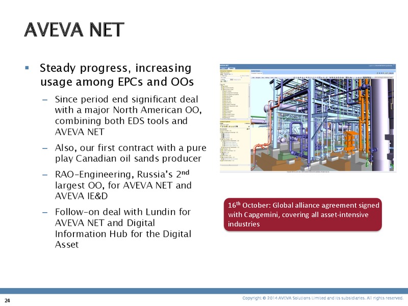 INVESTOR PRESENTATION – Aveva – slide 23
