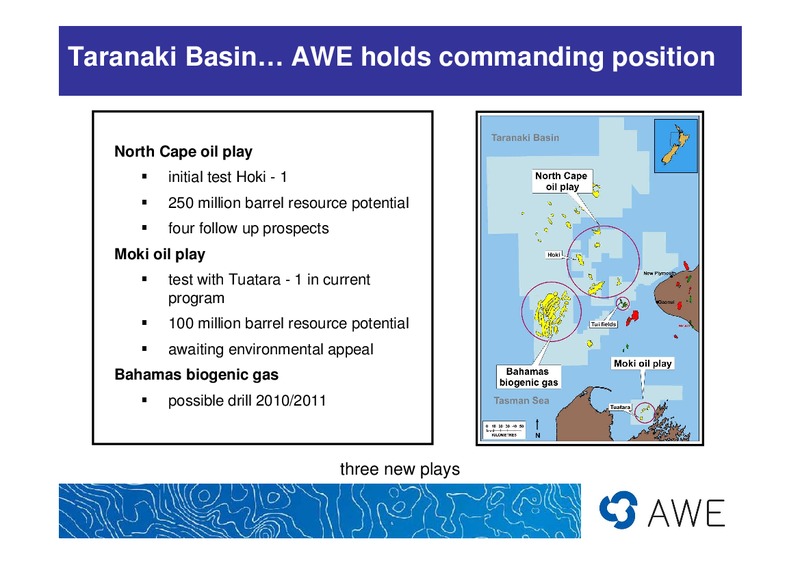 PRESENTATION TO BBY LIMITED – Awe Limited – slide 12