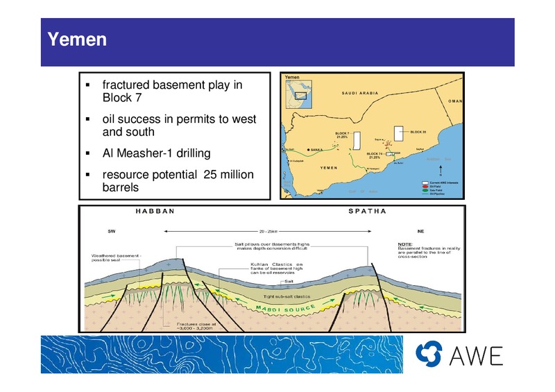 PRESENTATION TO BBY LIMITED – Awe Limited – slide 15