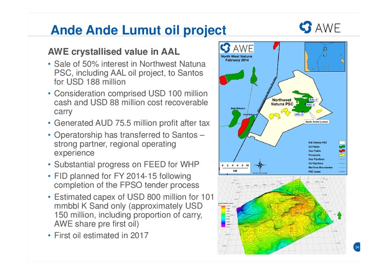 HALF YEAR RESULTS – Awe Limited – slide 33