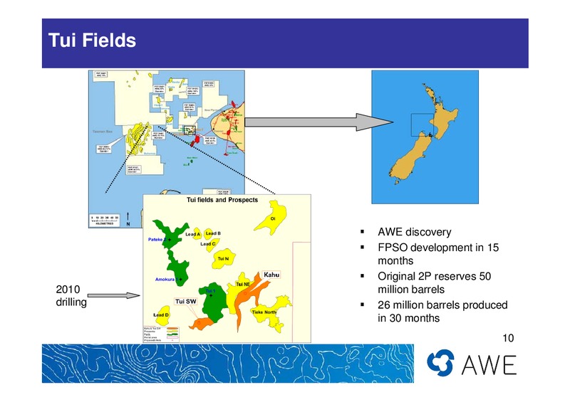 US INVESTOR PRESENTATION – Awe Limited – slide 10