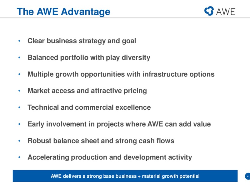Macquarie Conference – Awe Limited – slide 3