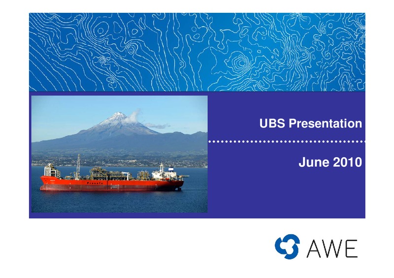 UBS PRESENTATION – Awe Limited – slide 1