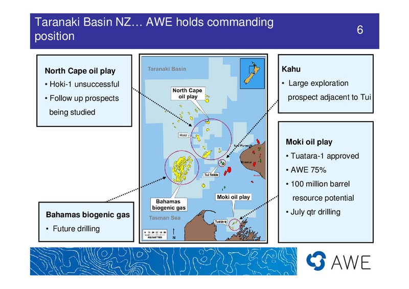 UBS PRESENTATION – Awe Limited – slide 6