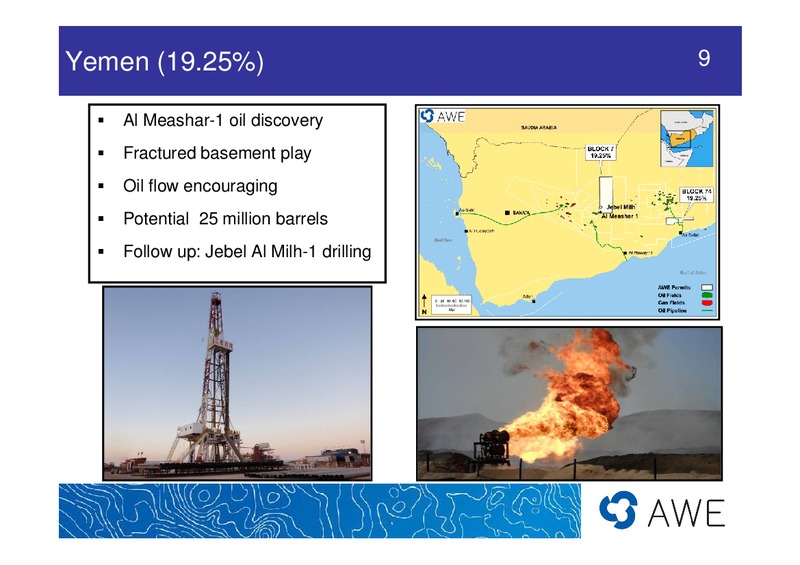 UBS PRESENTATION – Awe Limited – slide 9