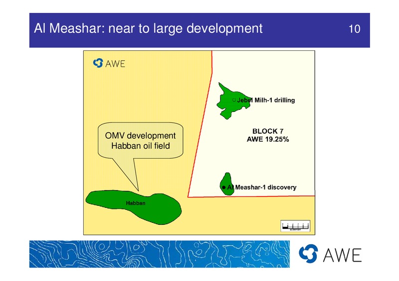 UBS PRESENTATION – Awe Limited – slide 10
