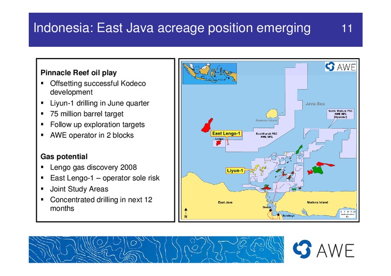UBS PRESENTATION – Awe Limited – slide 11